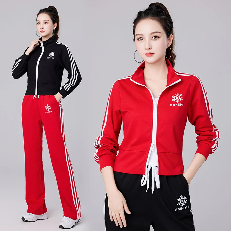 【开衫上衣】广场舞秋季新款双拉链时尚减龄舞蹈服休闲立领外搭SY