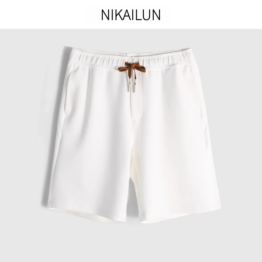 NIKAILUN 2025年夏季薄款运动休闲短裤男士弹力透气针织五分裤