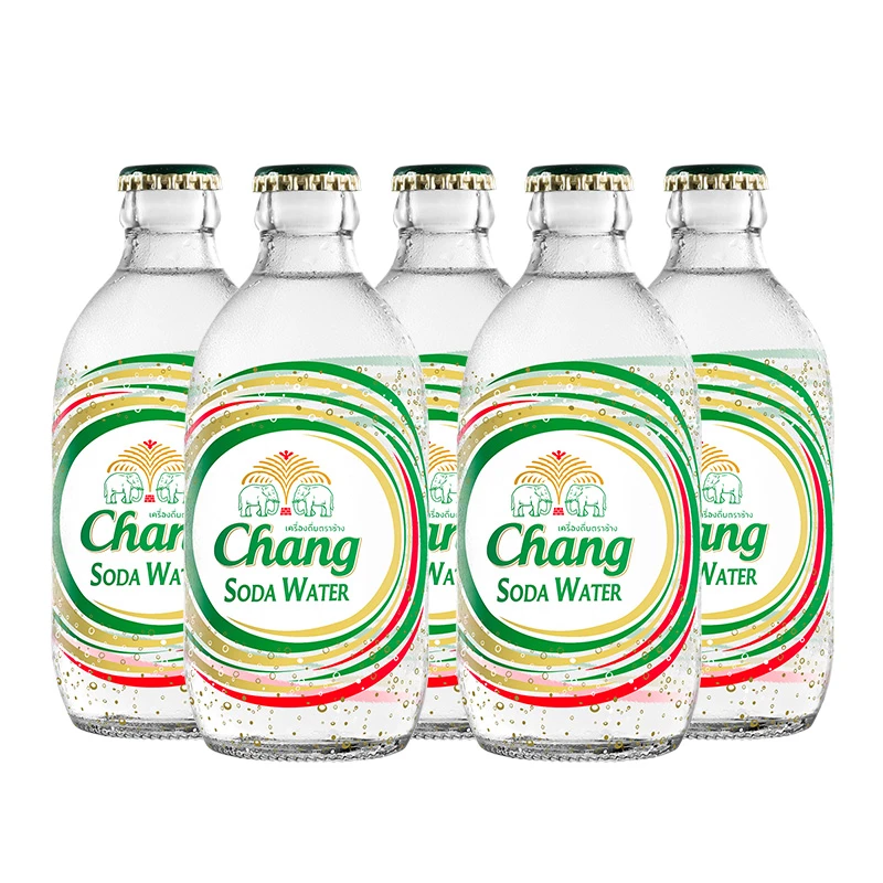 【5瓶】泰国进口泰象苏打水原味柠檬味青柠味网红气泡汽水饮料325ml