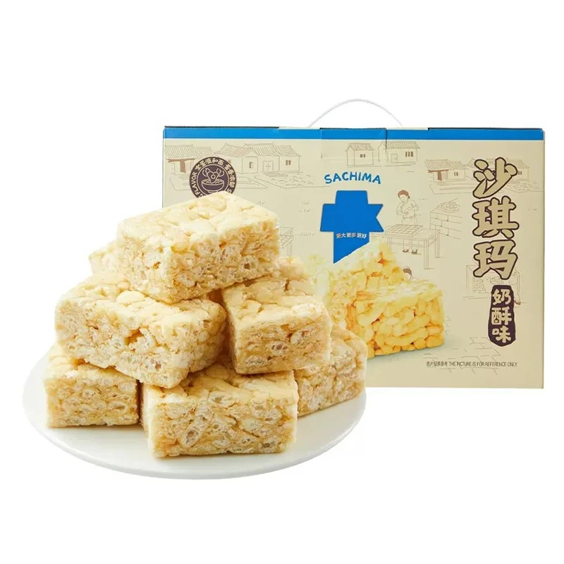 盒马MAX 沙琪玛 1.2kg全蛋液小麦粉恒温发酵色泽金黄独立包装