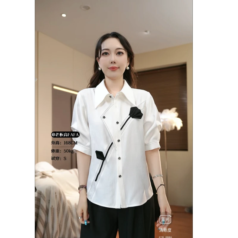 【黑色玫瑰】老板高FAFA 原创设计·高定品质上衣26303