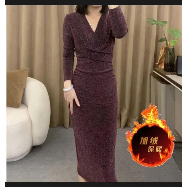 气质显瘦连衣裙显高洋气收腰显高轻奢YF738