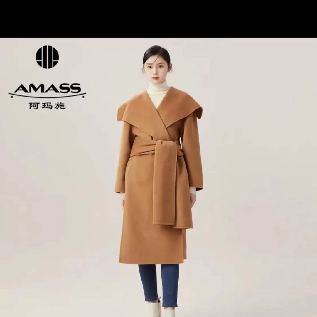 AMASS/阿玛施围领毛呢大衣 5400752-3020722-001
