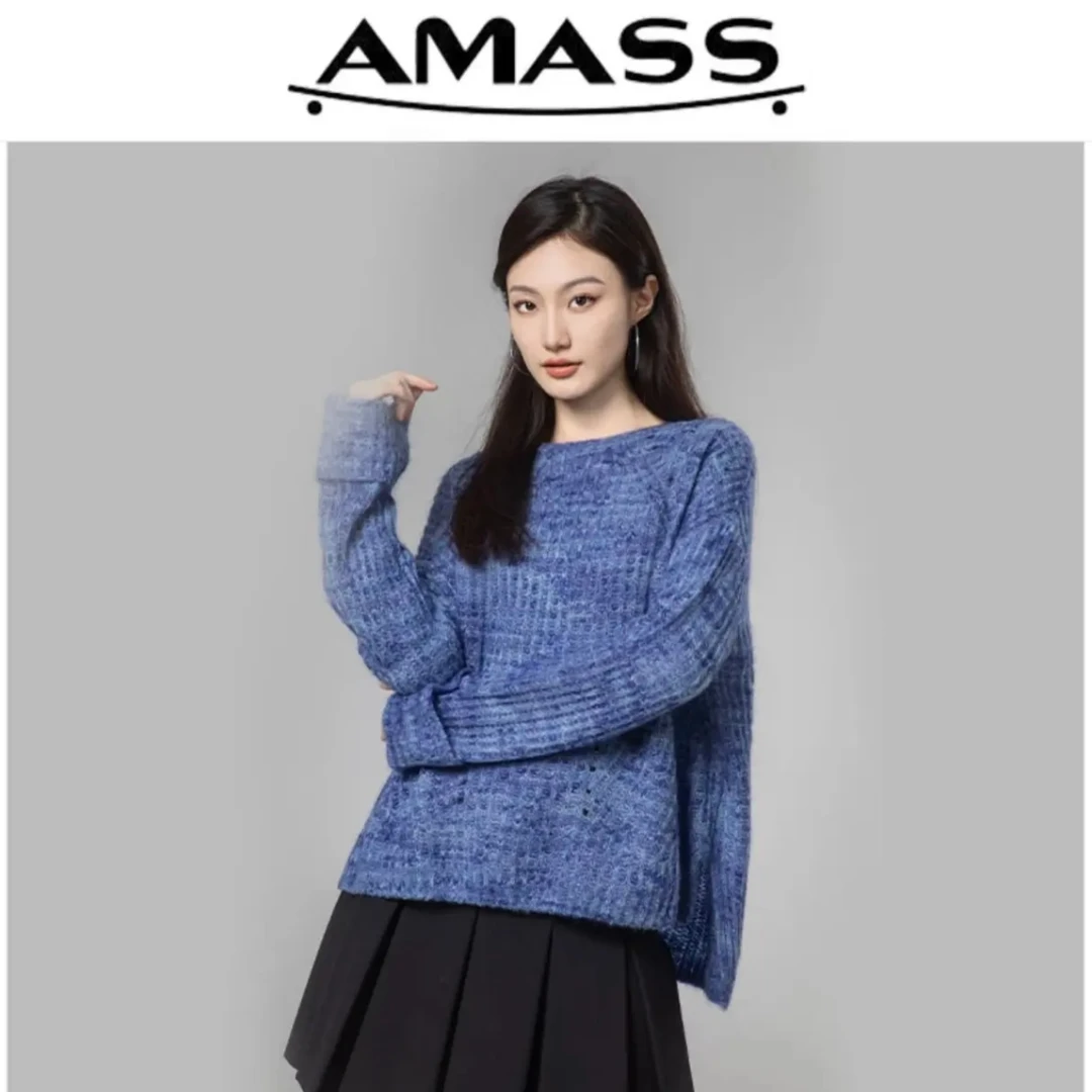 AMASS/阿玛施新款显瘦时尚百夏季搭套头春季针织衫5399488