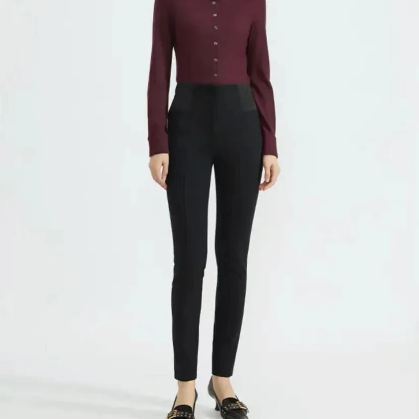 AMASS/阿玛施高腰保暖打底裤加绒裤5100295-2050811