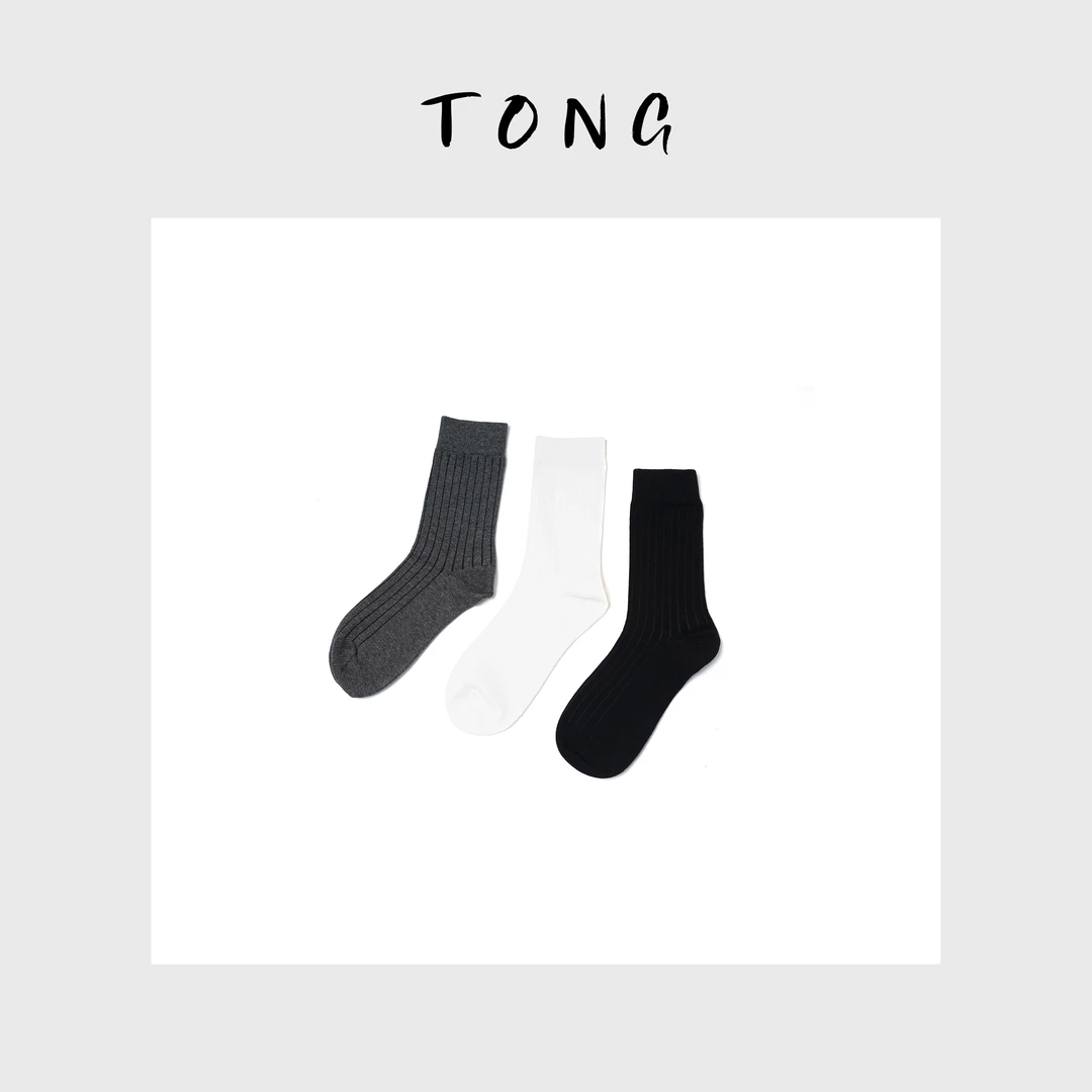 浪清/女装推荐   简约棉袜/三双41573