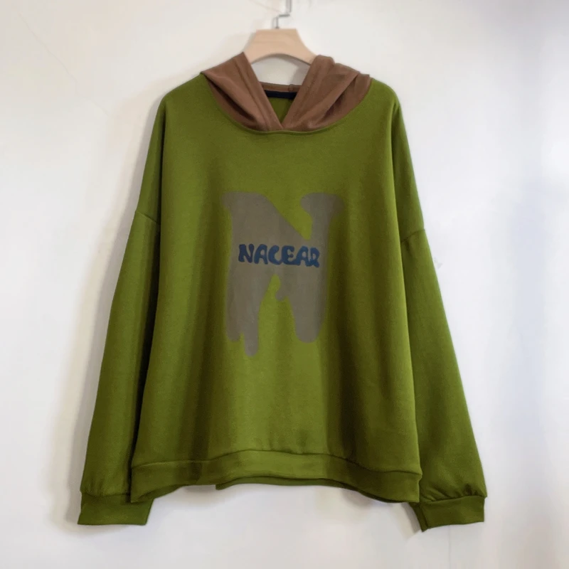 2024秋季新款时尚洋气宽松舒适百搭女士连帽长袖休闲卫衣YX104437