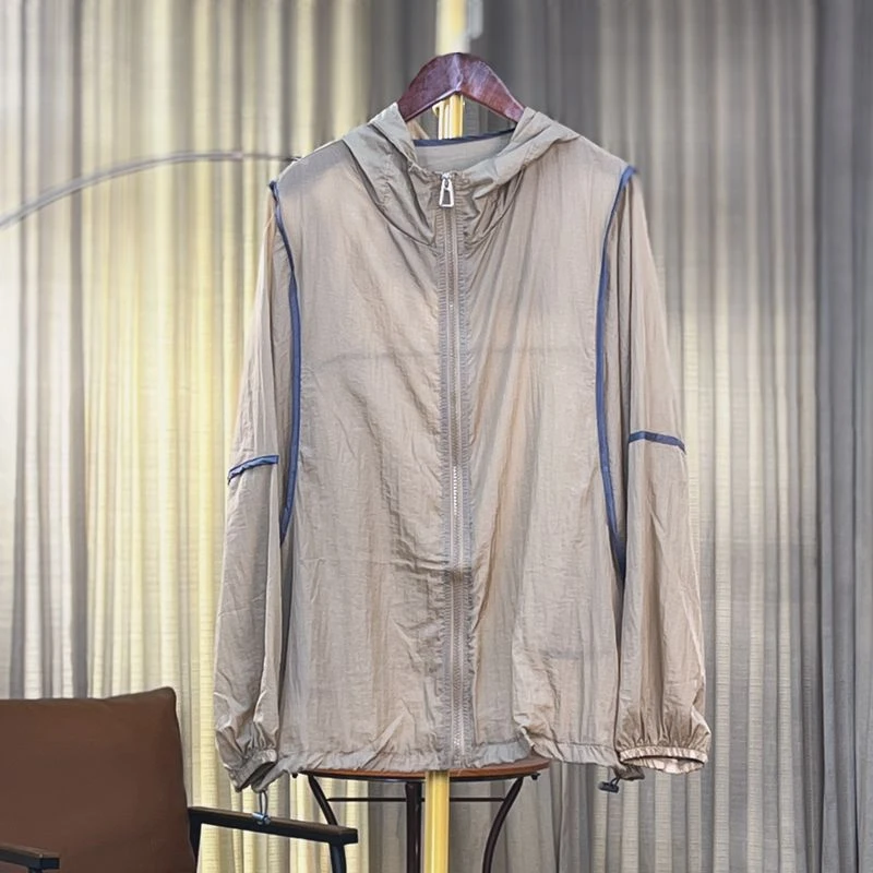 夏季新品休闲透气薄款连帽长袖百搭宽松女士时尚防晒外套YX101190