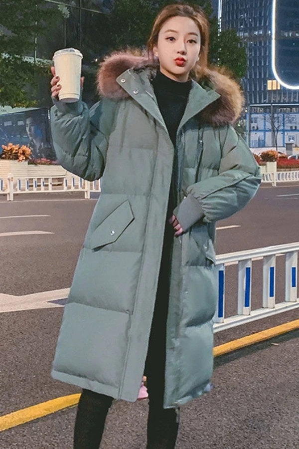 波司澄羽绒服新款爆款年羽绒女士女款中长款加厚袄大码韩版宽松衣