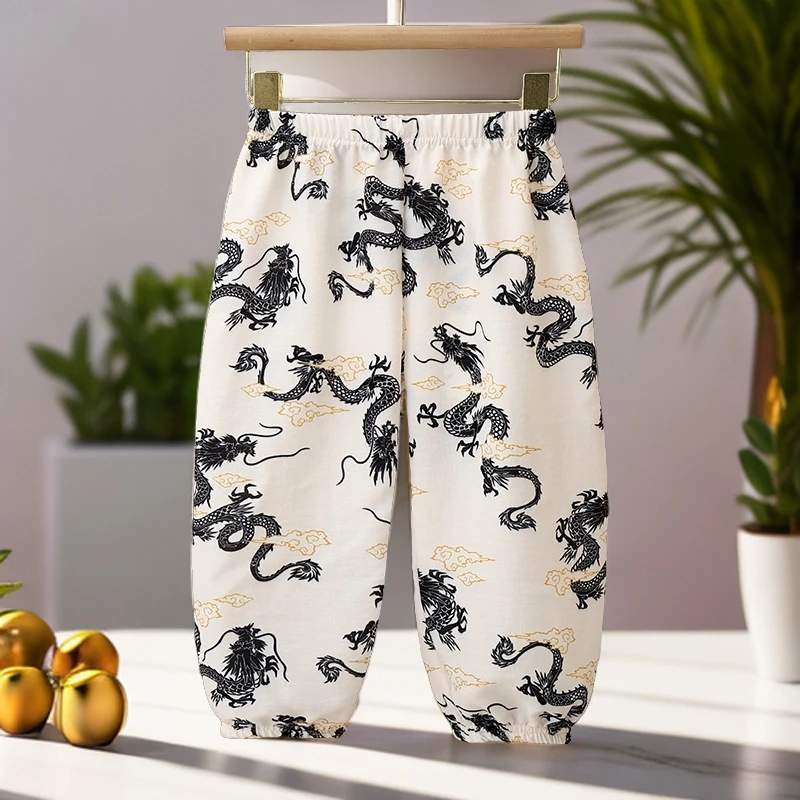 男女童夏季防蚊裤薄款2024新款中小童宝宝韩版宽松速干夏日穿搭