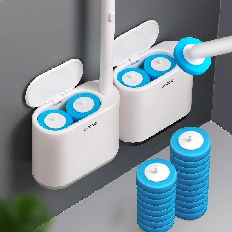 一次性马桶刷免打孔家用长柄壁挂式清洁洗厕所无死角替换片刷头