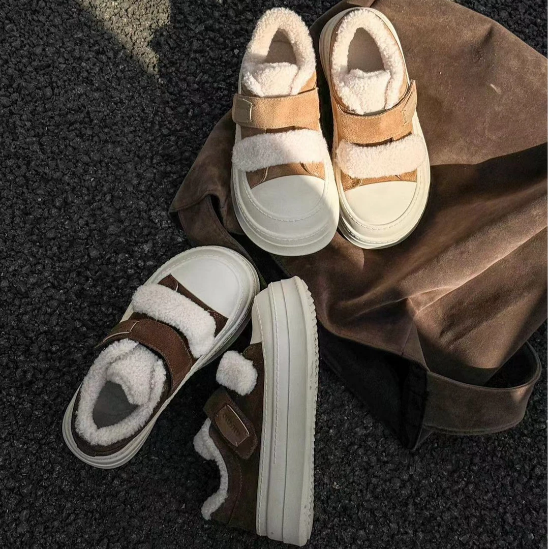 有意思思女鞋“雪花酥”运动时尚百搭夏季复古学生厚底韩版雪花板鞋