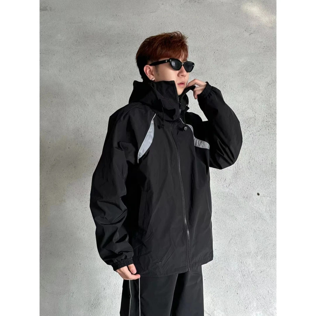 裤王·秋冬时尚爆款高街潮牌休闲运动开衫外套男士春秋美式