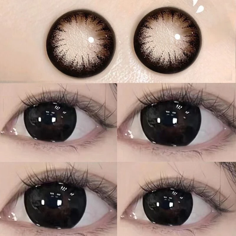OVOLOOK【日抛10片装】大美目黑美瞳舒适高颜值隐形眼镜14.5大直径