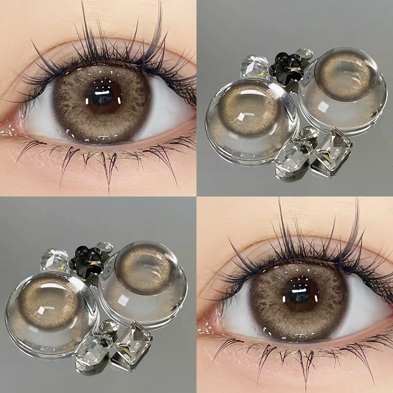 OVOLOOK萤火蜜蜡美瞳半年抛高颜值近视隐形眼镜正品舒适大小直径Y