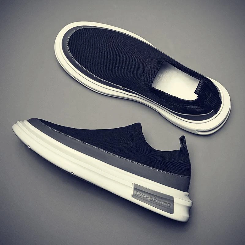 【小扬哥推荐】夏季男鞋夏季透气休闲飞织网布鞋一脚蹬袜子鞋精神