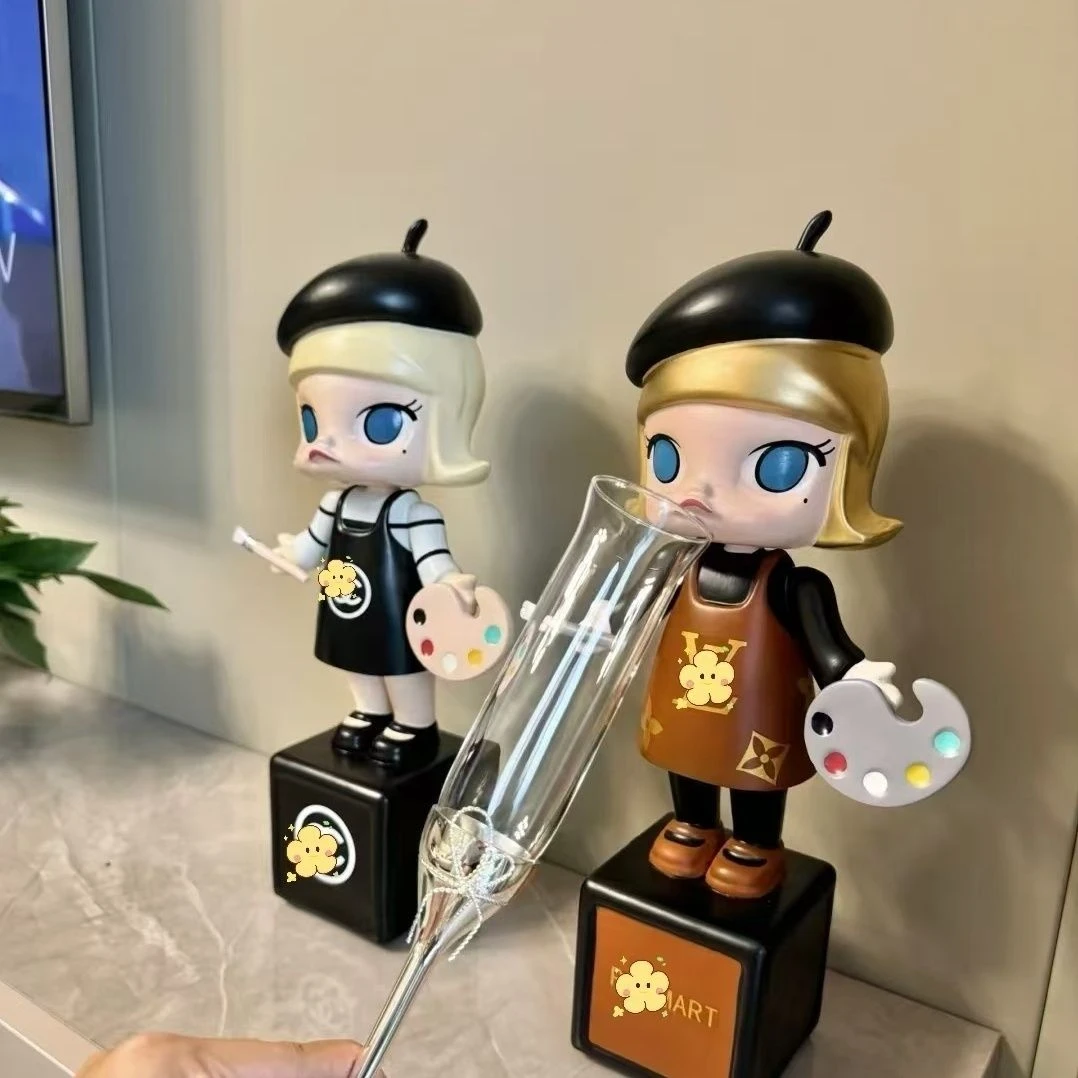 茉莉小画家公主手办家网红卧室摆件家用客厅桌面