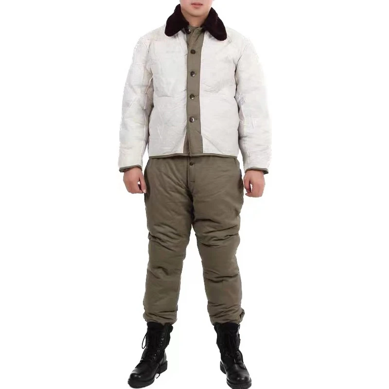 冬季男款皮内胆套装防寒保暖加厚短款户外居家套装