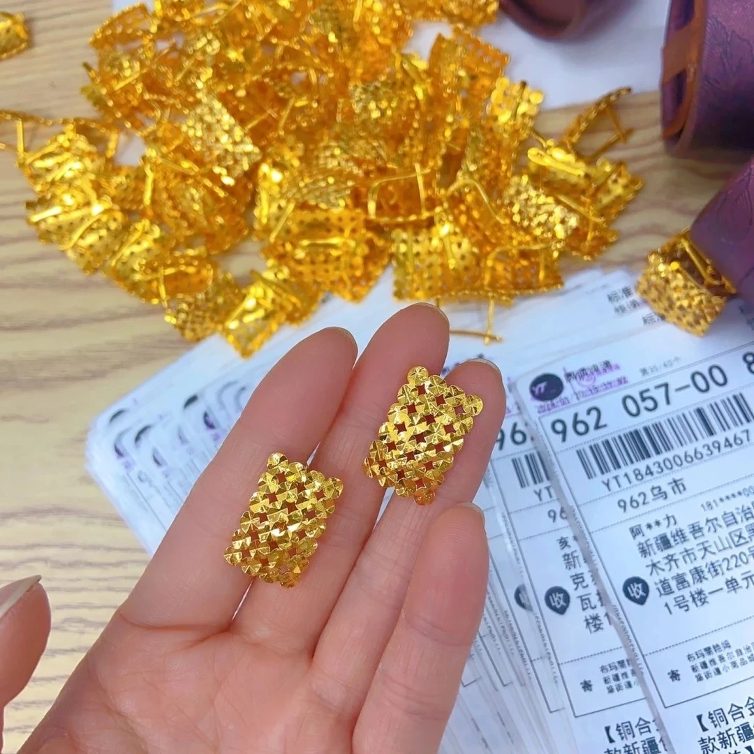 铜合金耳饰 铜合金耳饰 时尚耳饰耳环饰品 چاسا ھالقا