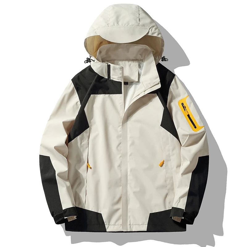 春季夹克外套冲锋衣防风防水男女休闲运动登山服552D