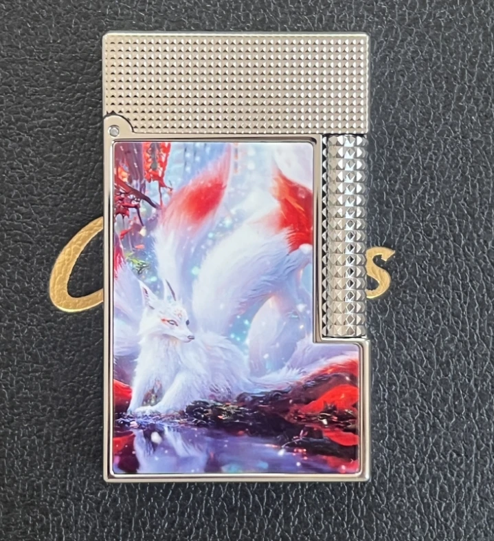 卡路彩绘朗声打火机裸机简约男士经典时尚耐用品巴黎丁打火机49