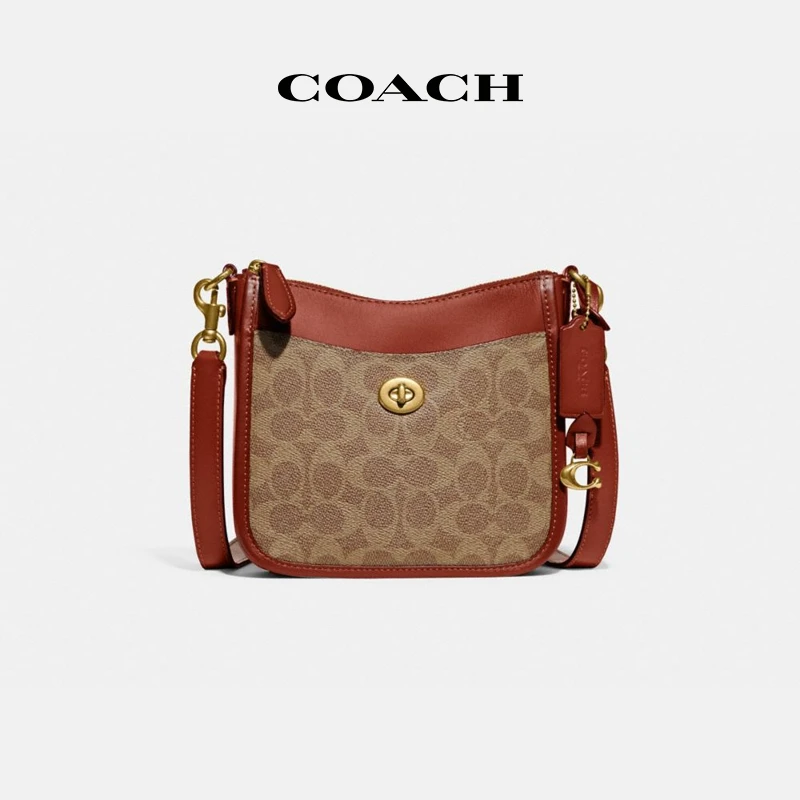 COACH/蔻驰 经典标志帆布CHAISE 19号斜挎包