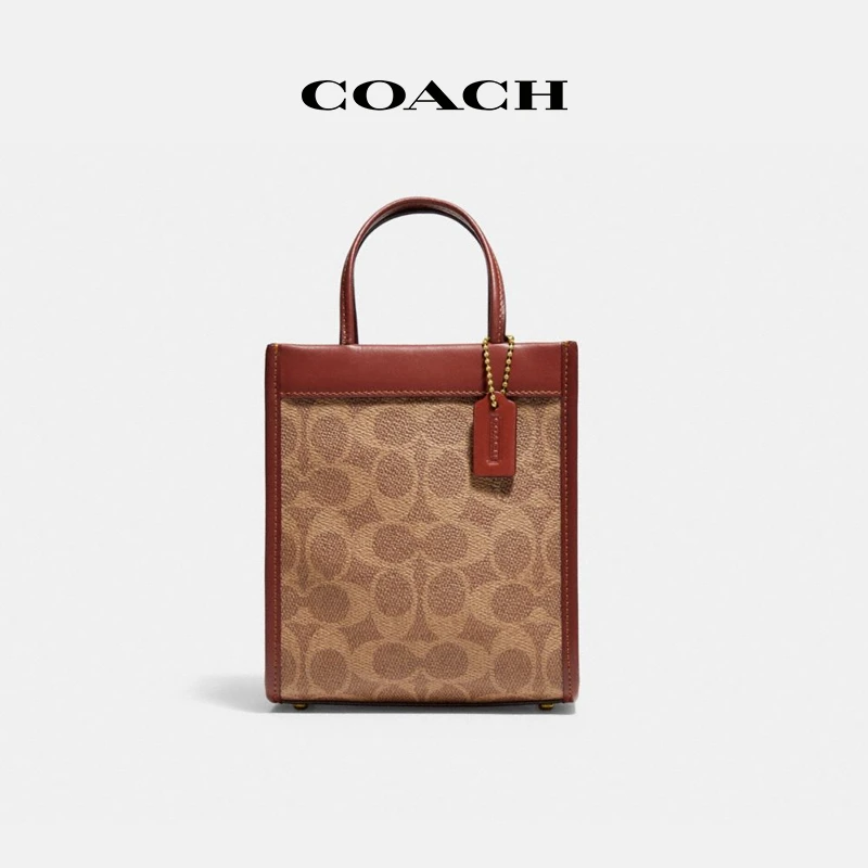 【李好推荐】COACH/蔻驰 女士经典迷你CASHIN托特包单肩包