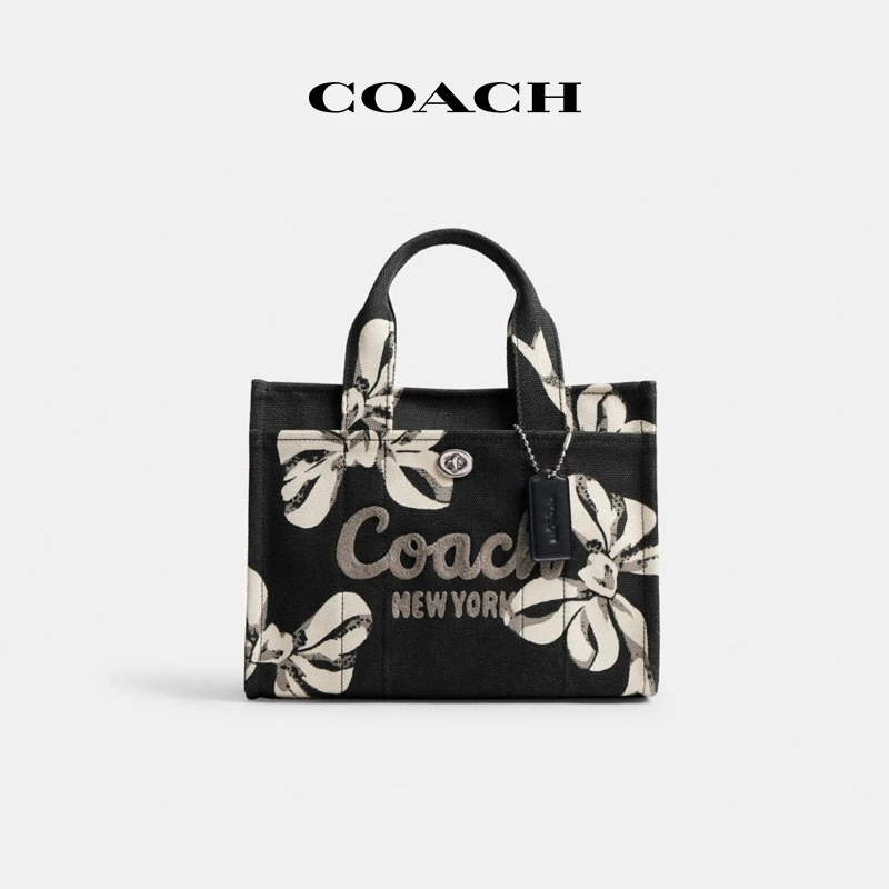 COACH/蔻驰 女士时尚百搭蝴蝶结印花CARGO 26号托特包