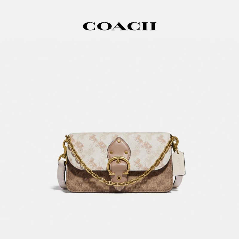 COACH/蔻驰 经典标志帆布马车图案BEAT时尚欧若风斜挎包单肩包