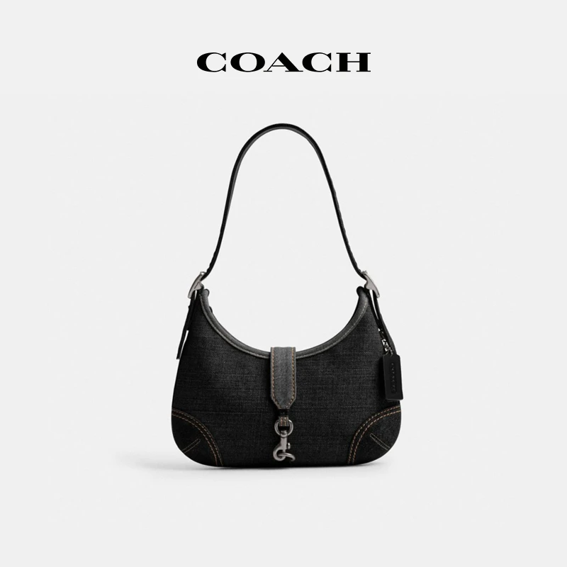 【可姐专属】COACH/蔻驰 女士时尚简约HAMPTONS半月包