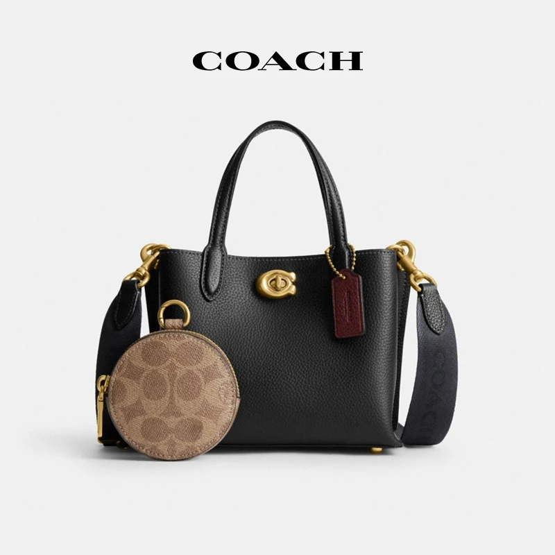 【小小莎专属】COACH/蔻驰 时尚经典百搭WILLOW 18号托特包