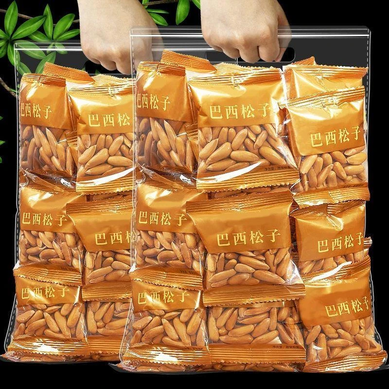 新货巴西松子大颗粒手剥松子坚果炒货阿富汗松子独立包装孕妇零食