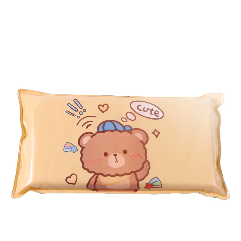 卡通海绵冰枕凉枕降温冰垫免注水午睡冰垫夏天用品水枕头制定凉垫