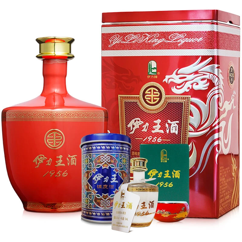 伊力特【年货节】伊力王酒50度伊力王红王单瓶装 白酒50度500ml