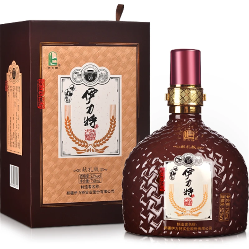 伊力特【主播专享】古法酿造献礼版 单瓶装名酒礼盒装52度750ml