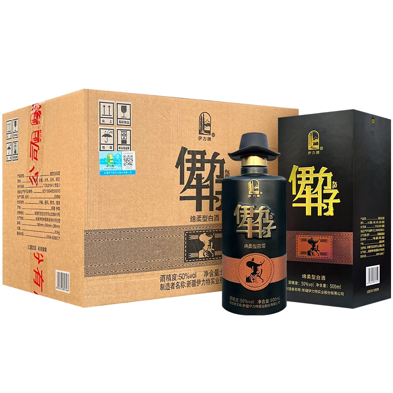 伊力特【主播专享】伊力牛仔 整箱6瓶 新疆 白酒50度500ml