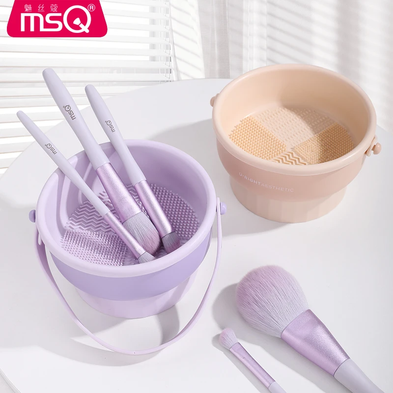 MSQ/魅丝蔻晾晒洗刷碗洗刷神器2合1硅胶挂晒刷架补水
