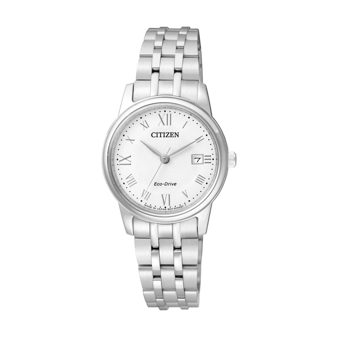 Citizen/西铁城原装光动能手表经典简约白盘手表EW2310-59A百搭