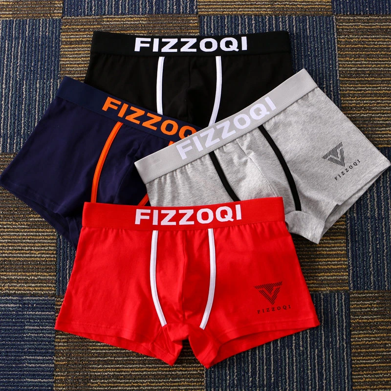 新款男士内裤短裤潮流棉质四角内裤高档男生裤衩平角爆款睡裤热销