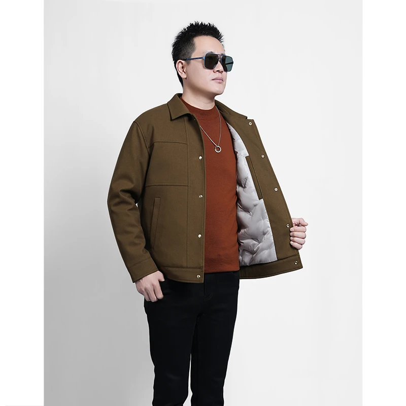 【羽绒夹克外套】羽绒服冬季新款男士翻领款加厚保暖不显臃肿有风度