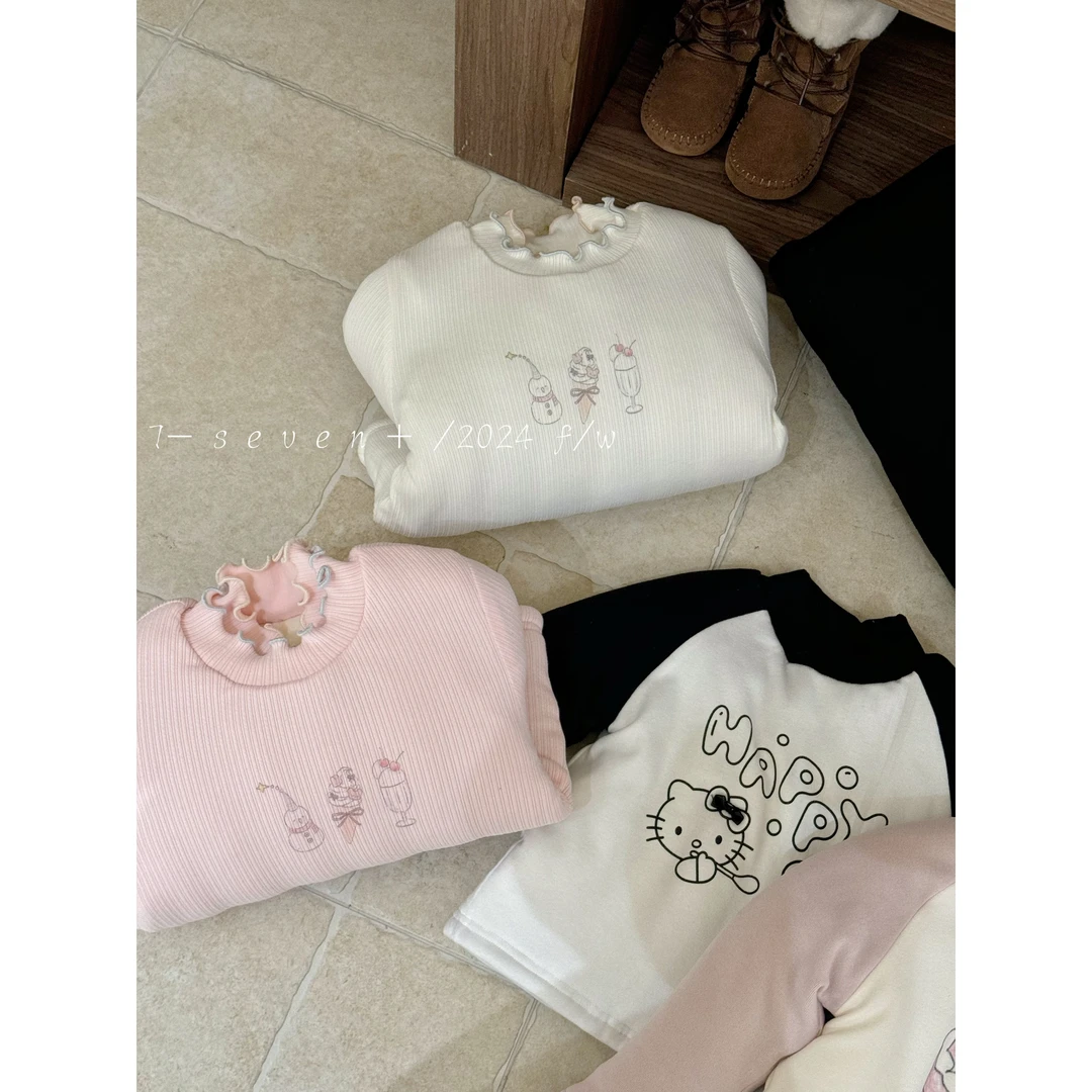 7Seven·冬~卡通蚕丝棉打底衫7508
