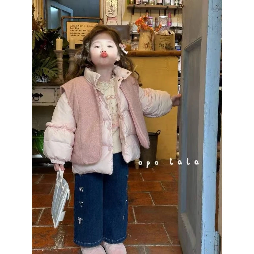 Opo La La·冬~呢子马甲两件套6995