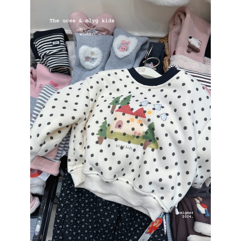 釉兮·冬~房子波点卫衣U258582