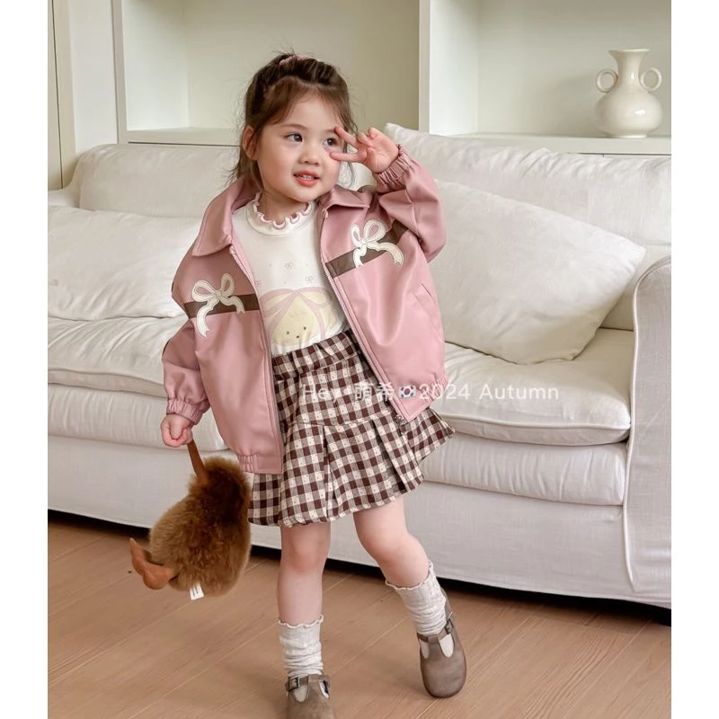 萌希~韩版格子半身裙K812