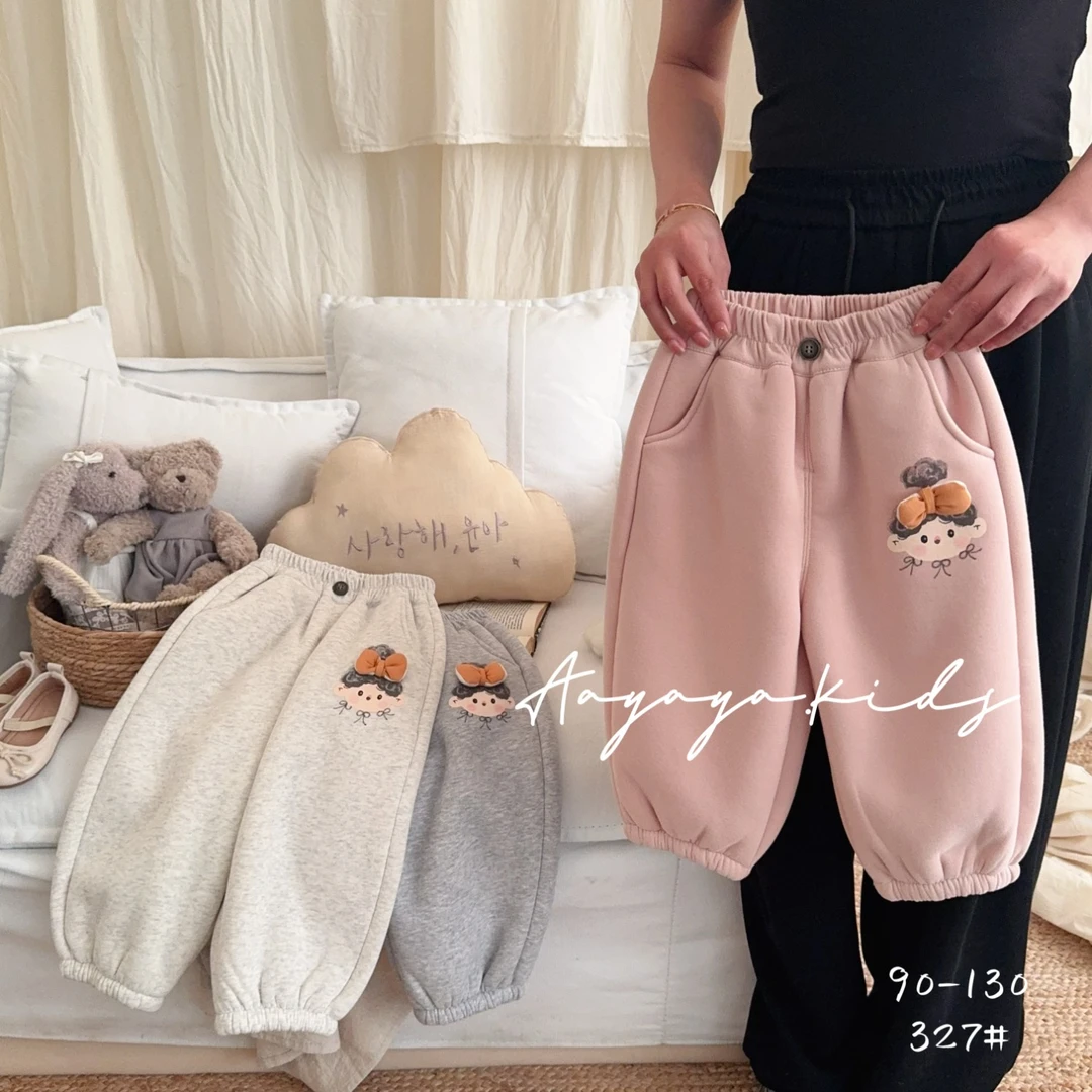 ay吖.冬~小女孩休闲裤Y327