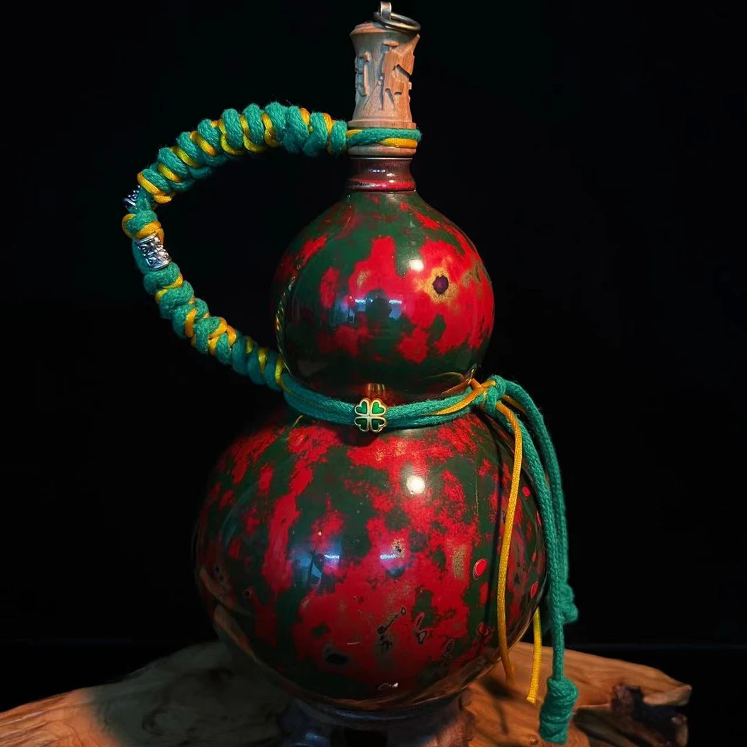 推光漆器大漆高端酒葫芦文玩福禄摆件天然