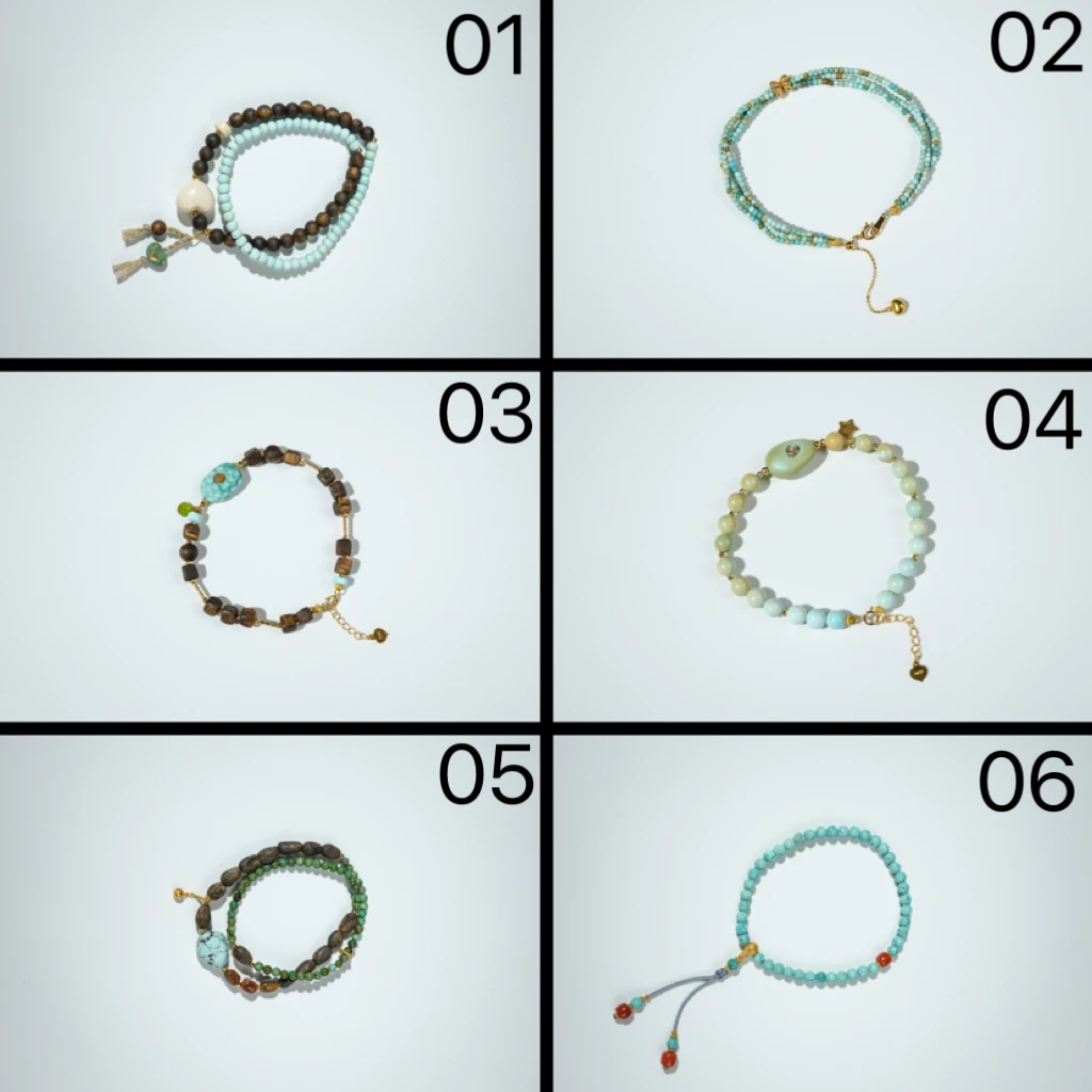 收藏级设计款绿松石手串-多样性发其一-JL120-YL|BLL3