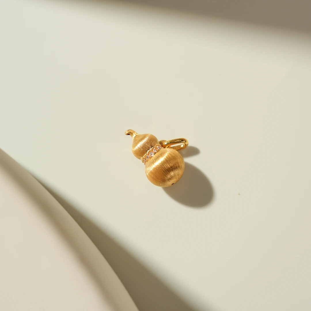 【拉丝小葫芦】18K金吊坠-FF1056-JM|BKJ5【货主反馈无货下链接】