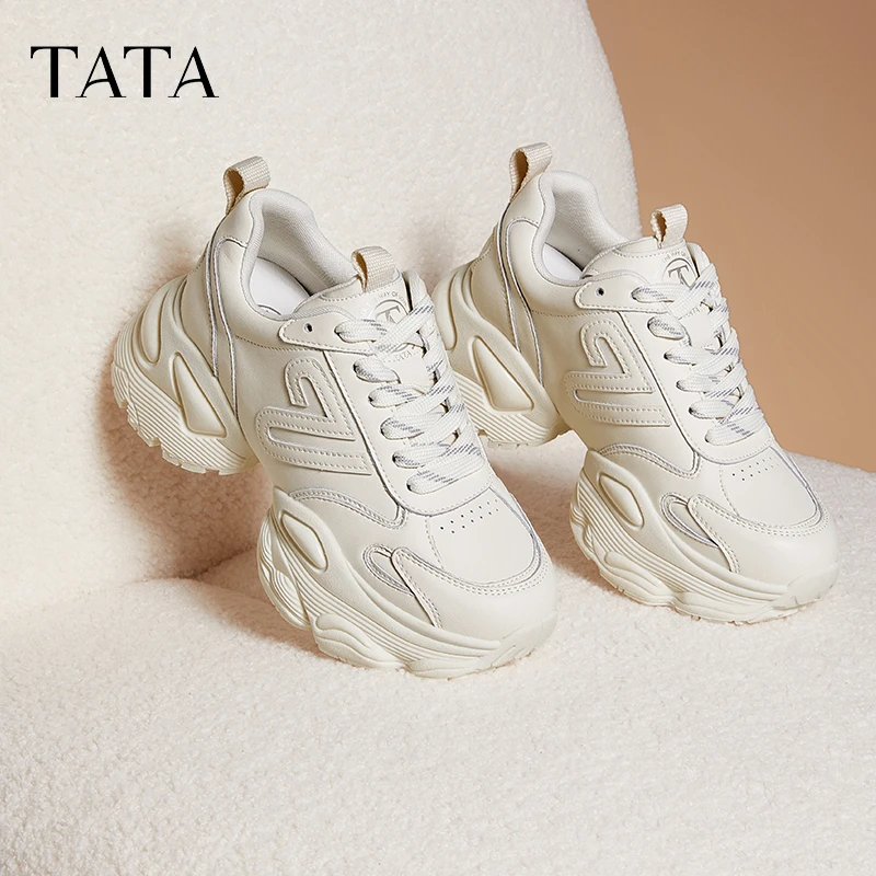 TATA/他她2025春商场同款时尚休闲百搭女潮流老爹鞋新款GEA03AM5