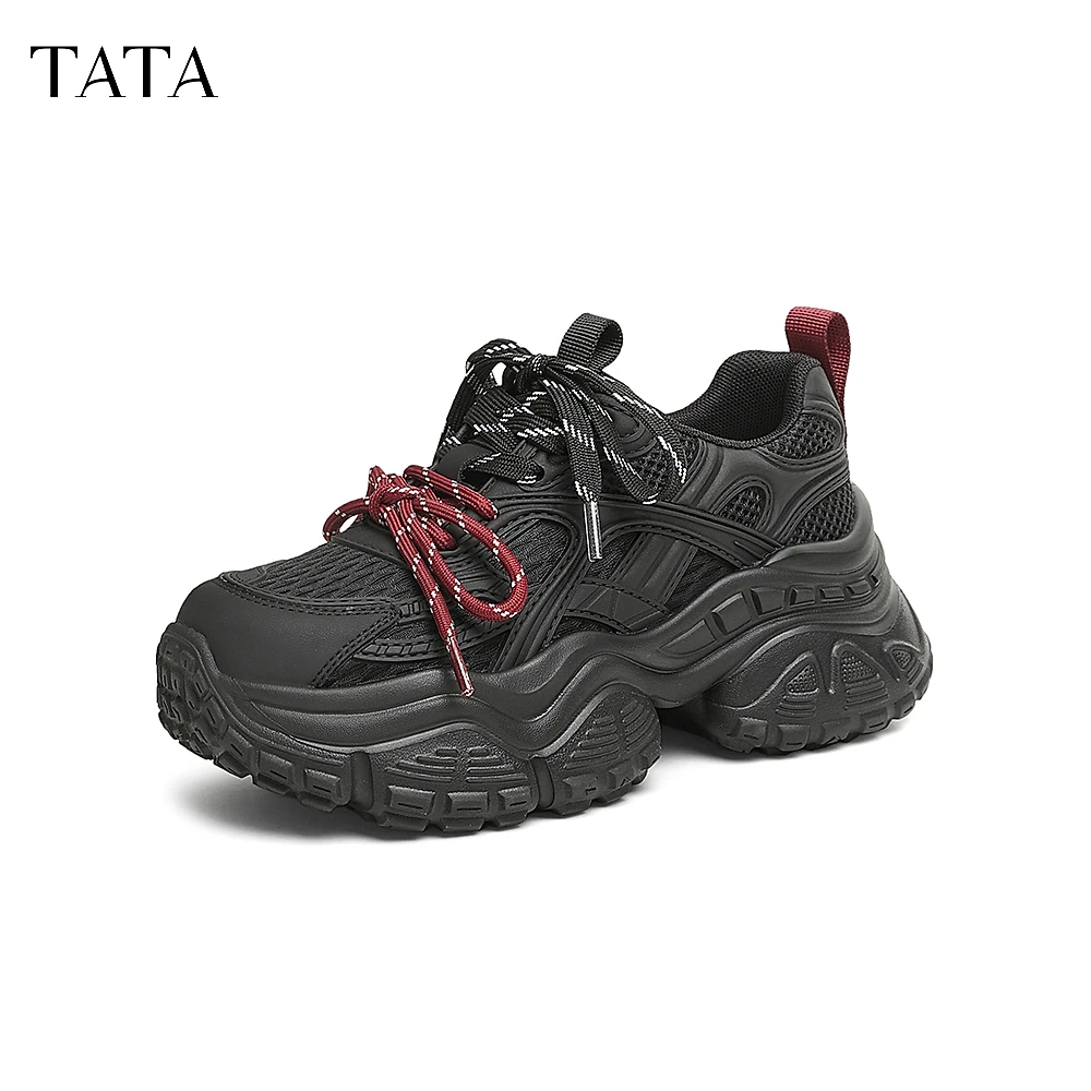 TATA/他她2025春欧若假日风百搭时尚休闲潮流老爹鞋女新WOG23AM5